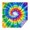 Rainbow Tie Dye-1, variant on Rainbow Tie Dye Mandala Pattern Square Tablecloth,Waterproof Square Table Cover,Wipeable Spillproof Washable Table Cover for Home Kitchen Party Decor 42"X42"(107x107cm)