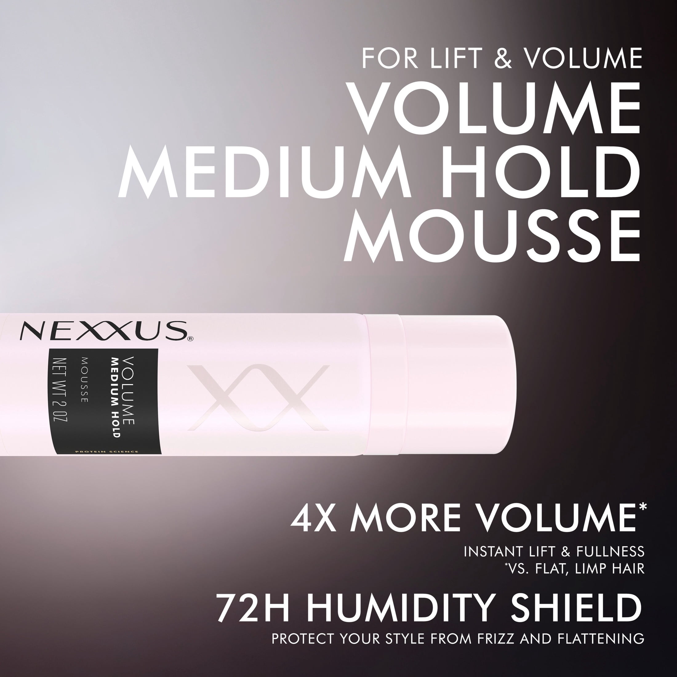 Nexxus Mousse Plus for Volume, Volumizing Foam, 2 oz - Walmart.com