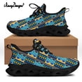 thumbnail image 1 of Noisydesigns - Zapatillas de deporte para hombre, de malla, con estampado africano Kente a cuadros y suela de cuchilla, de alta calidad, 1 of 6