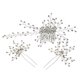 thumbnail image 2 of Elegant Wedding Hair Comb Made of Zinc Alloy for Bridal Decoration Silver Color One Size Fits All, 2 of 4