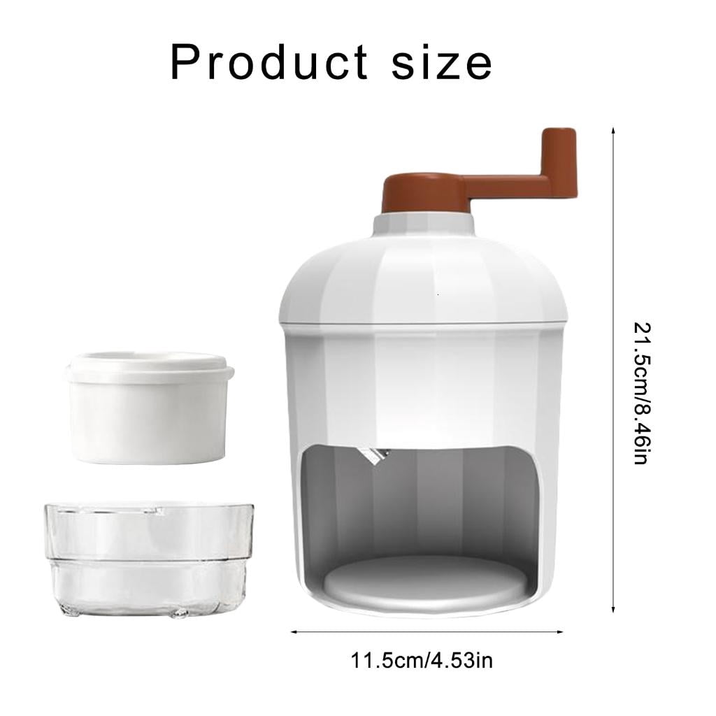 HannLk Manual Ice Shavers Portable Snow Cone & Slushies Machine with Ice Tray