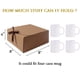 thumbnail image 3 of Cajas de regalo WLUSEAXI, paquete de 12 unidades con tapa, papel kraft marrón, 3 of 7