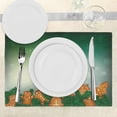 thumbnail image 3 of Ambesonne Gingerbread Man Place Mats Set of 4, Xmas Cookies, Standard Size, Green Pale Brown, 3 of 6