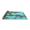 thumbnail image 2 of Ahgly Company Indoor Rectangle Abstract Light Blue Modern Area Rugs, 5' x 8', 2 of 4