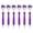 Plum, variant on 6pcs Mop Head Ballpoint Pen 1.0mm Pressing Pen Black Inks Stationery Pen Signing Pen Smooth Writing Pen for Student