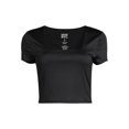 thumbnail image 5 of Madden NYC Juniors’ Cropped Square Neck Top, Sizes XS-XXXL, 5 of 5