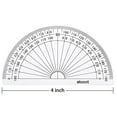 thumbnail image 3 of 28 Pack Clear 180 Degree Plastic Protractors for Angle Measurement, 10 cm, 3 of 6