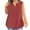 Watermelon Red, variant on qucoqpe Womens Plus Size Summer Tank Tops V Neck Sleeveless Lightweight T-shirts Casual Loose Solid Color Pullover Tops