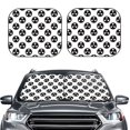 thumbnail image 2 of JUNZAN Gear Tools Pattern Car Windshield Sun Shade | Reflective Sunshade | Foldable 2-Piece Sun Shield Protect Your Car | Fits Sedans, SUVs, Hatchbacks-Large, 2 of 6