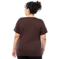 thumbnail image 4 of Athletic Works Women's and Women's Plus Core Active V-Neck T-Shirt, Sizes XS-4X, 4 of 6