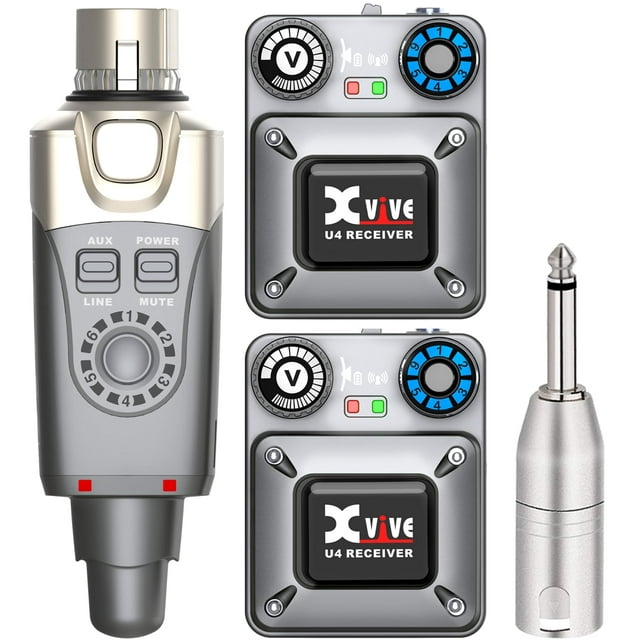 Sistema inalámbrico de monitorización intraural Xvive U4R2 con 2 receptores