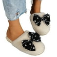 thumbnail image 3 of Vedolay Women's Slippers Cute Cartoon Shoes Warmth for Indoor Outdoor White,41, 3 of 5