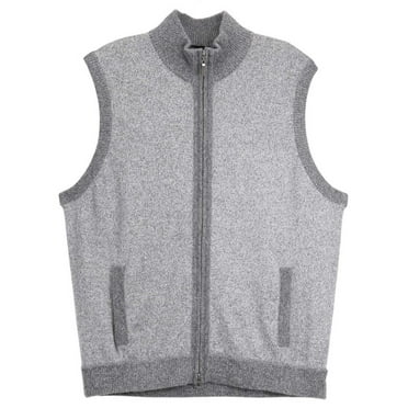 Kinross Men's Graphite Limestone Marl / Zip Mock Vest Hunting and Fishing - L