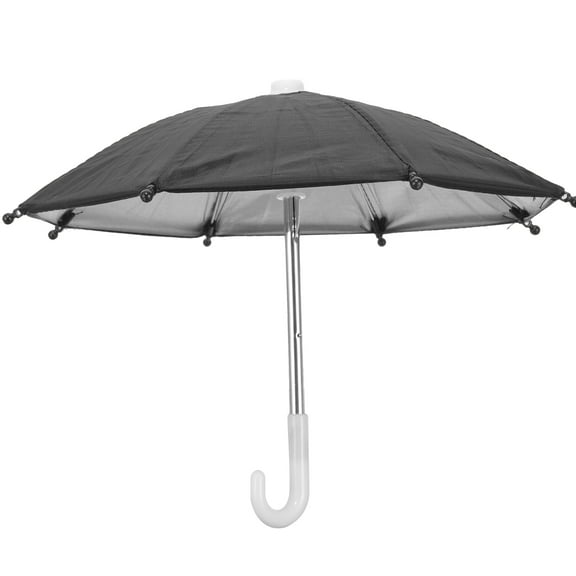 1 Set DIY Art Craft Small Umbrellas for Phone Sun Shade Outside Mobile Phone Umbrella