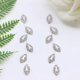 thumbnail image 1 of Pendientes plateados colgantes de hojas, pendientes elegantes y largos, 1 of 5