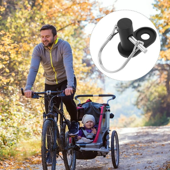 Phenofice Hitch Adapter 1Pcs Carbon Steel Bike Trailer Hitch for Shopping Trailer Parents