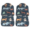 thumbnail image 3 of LAKIMCT Dark Animals Collection Car Seat Covers Vehicle Front Seat Covers Universal Fit Seat Protector, 3 of 9