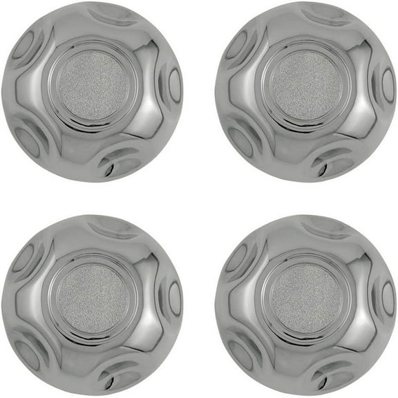 Fuel Rider Set of 4 Chrome ABS Center Caps Compatible with 1995-1997 Ford Ranger Closed, No Logo