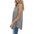 thumbnail image 4 of Débardeurs de Plage d'Été pour Femmes Camisole Plissée à Bretelles Réglables Coupe Ample Décontractée Sans Manches, 4 of 11