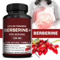 thumbnail image 1 of Berberine Hydrochloride Root Daily Support 1200mg 120pc/Bottle,1 Bottle, 1 of 9