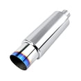 thumbnail image 1 of Silenciador de ,Silenciador de Punta de Resonador universal,Entrada de acero inoxidable de 2,5 pulgadas y salida de 4 pulgadas,Piezas pulidas espejo de la punta de, 1 of 8