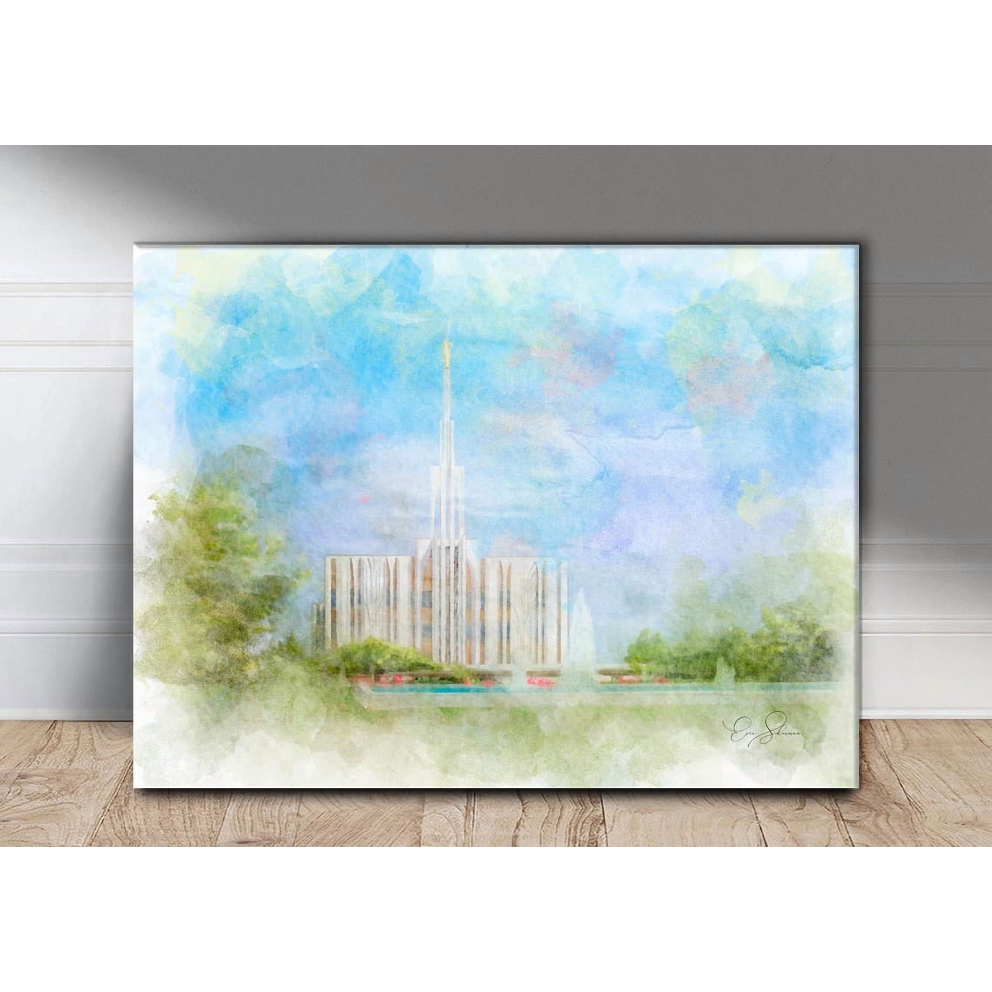 Seattle Temple : Church Art, Mormon Home Decor Unframed Paper Print