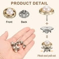 thumbnail image 3 of 10 juegos de botones de broche, botones sin coser de 11.5 mm, broches desmontables para ropa, abrigo (negro), 3 of 7