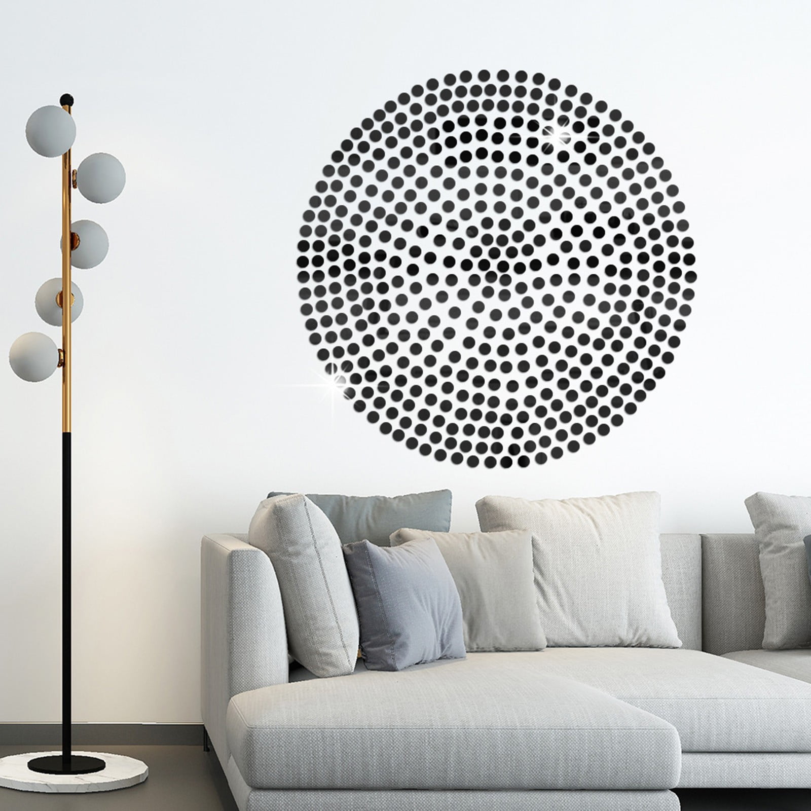 100pcs Removable Dot Mirror Wall Stickers 3D Decal Mosaic Home Room DIY D New 100pcs Removable Dot Mirror Wall Stickers 3D Decal Mosaic Home Room DIY D New