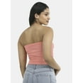 thumbnail image 5 of No Boundaries Seamless Textured Tube Top, Women's, 5 of 5