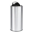 thumbnail image 7 of BouPower Stainless Steel Trash Can with Swing Lid,Removable Inner Bucket,Round Garbage Bin for Kitchen,Office,Garden Recycling,13 Gallon (50L), 7 of 7