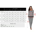 thumbnail image 4 of Purcoar Women's Pajamas Sets for Women Long Sleeve Sleepwear Loungewear Pj Set, 4 of 6