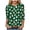 Dark Green, variant on felwors St Patty's Day Shirt Women 2025 Casual Plus Size 3/4 Sleeve Irish Clover Shirts Funny Saint Patrick's Tunic Tops (Gold, L)