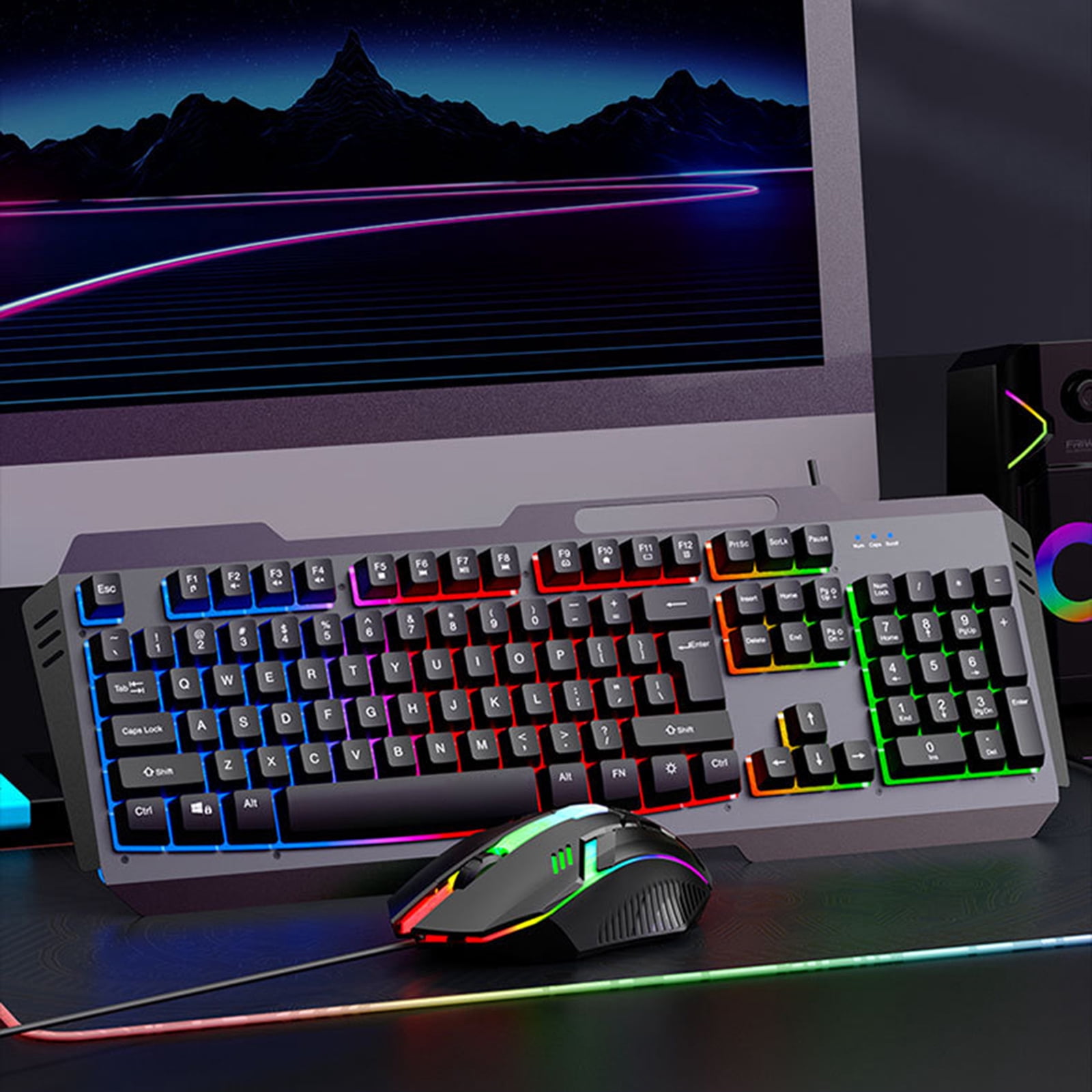 DS600 Metal Corded Keyboard With Option 1.50m Cable And Fast Response For Competitive Gaming