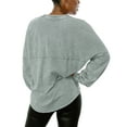 thumbnail image 2 of Women's Gameday Couture  Gray Jacksonville Jaguars  Snow Wash Oversized Long Sleeve T-Shirt, 2 of 2