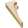 thumbnail image 6 of 4"W x 8"D x 24"H Thin Rivera Rough Cedar Woodgrain TimberThane Corbel, Primed Tan, 6 of 6