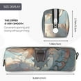 thumbnail image 3 of Fotbe Cool Cloud White Dragon Pattern Leather Pencil Case, Pencil Pouch with Durable Zipper, Compact and Stylish Organizer for Stationery, Art Supplies, Travel Essentials, 3 of 7