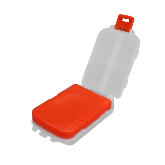 Weekly Pill Organizer, Portable Removable Transparent Slot Foldable Pill Organizer Vitamin Holder For Fish Oil For Vitamins Red