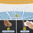 thumbnail image 2 of Foldable Elevated Dog Bed for Large Pet, No-Assembly-Need Folding Raised Dog Bed, Waterproof Outdoor Dogs Cot Cooling Pet Hammock Beds with Breathable Mesh, Chew-Proof, Black, 2 of 9