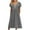 Gray, variant on IROINNID Maxi Dress for Women Wedding Guest Birthday Dress V-Neck Printing Summer Short Sleeve Dress Surplice Dress,Gray