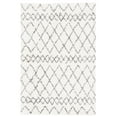 thumbnail image 3 of SAFAVIEH Berber Feride Geometric Shag Area Rug, Cream/Light Gray, 5'1" x 7'6", 3 of 12