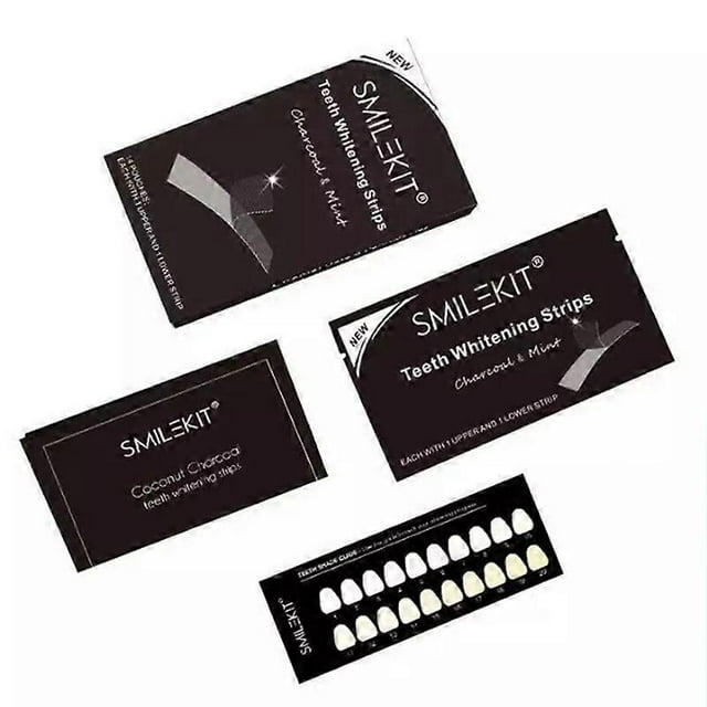 Elunara Teeth Whitening Strips, Bamboo Charcoal White Teeth Whitening Strips