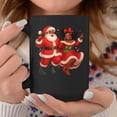 thumbnail image 2 of Dancing African Santa Mr Mrs Claus African American Xmas Coffee Mugs, 2 of 4