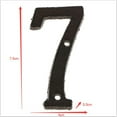 thumbnail image 2 of 7 & 8 Chiffres de Chiffres Forgés pour Porte d'Entrée, Vis de Correspondance Inclus Noir, 2 of 8