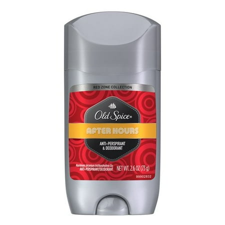 Old Spice Red Zone After Hours Invisible Solid Deodorant, 2.6 oz