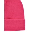 thumbnail image 2 of No Boundaries Women's Flat Knit Winter Beanie, Pink Haze, 2 of 3