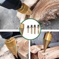 thumbnail image 4 of Firewood Drill Bit, High Stability 5Pcs Wood Splitter  For Drilling, 4 of 8