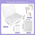 thumbnail image 2 of Organizador de Hilo de Bordar, 1 Compartimento Extraíble con 36 Compartimentos y 2 Bobinadoras, 200 Bobinas de Hilo de Bordar para Manualidades., 2 of 5