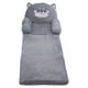 thumbnail image 1 of Sofá para niños con diseño de perro gris de dibujos animados, plegable, con asa ancha, suave y transpirable, para leer, relajarse y dormir, 3 capas, 1 of 15
