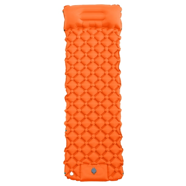 Ndcxsfigh Colchón Inflable TPU Air Bed Ultralight Air Mat para Acampar (naranja)