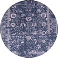 thumbnail image 1 of Ahgly Company Machine Washable Indoor Round Industrial Modern Blue Whale Blue Area Rugs, 5' Round, 1 of 7